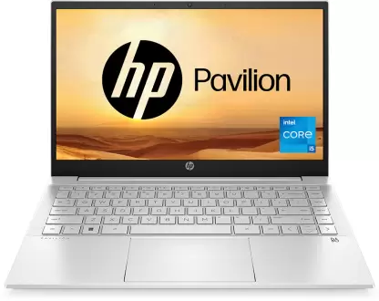 HP Pavilion Intel Core i5 12th Gen - (16 GB/512 GB SSD/Windows 11 Home) 14-dv2014TU Thin and Light Laptop  (14 inch, Natural Silver, 1.41 Kg, With MS Office)