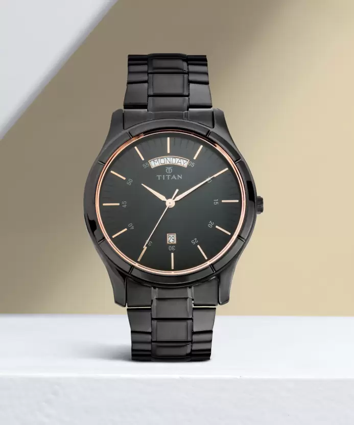 Titan Neo All Black Analog Watch - For Men NQ1767NM01